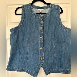 Time and Tru Blue Denim Vest